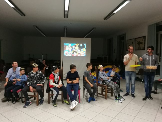 Ragazzi con gli educatori
