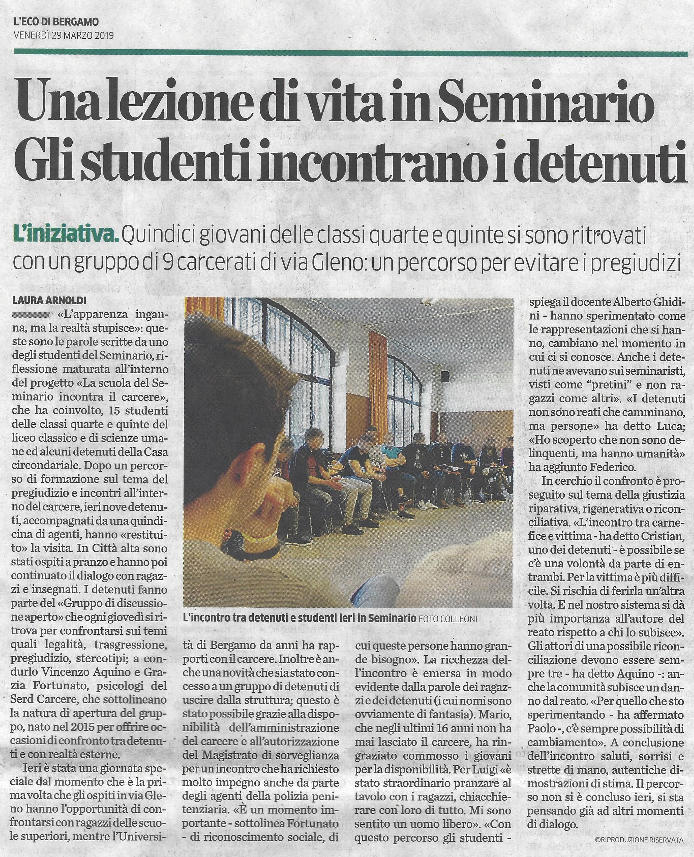 Vita del Seminario Archivi - Seminario Vescovile di Bergamo